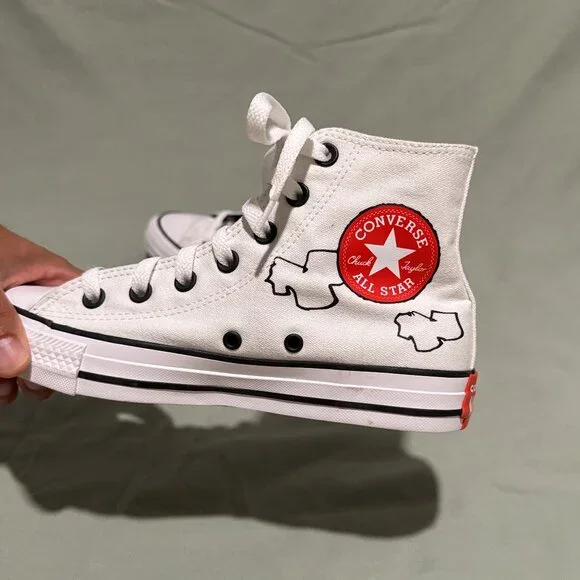 Converse X Peanut Chuck Taylor All Star Hi White sz 7 - Picture 3 of 10